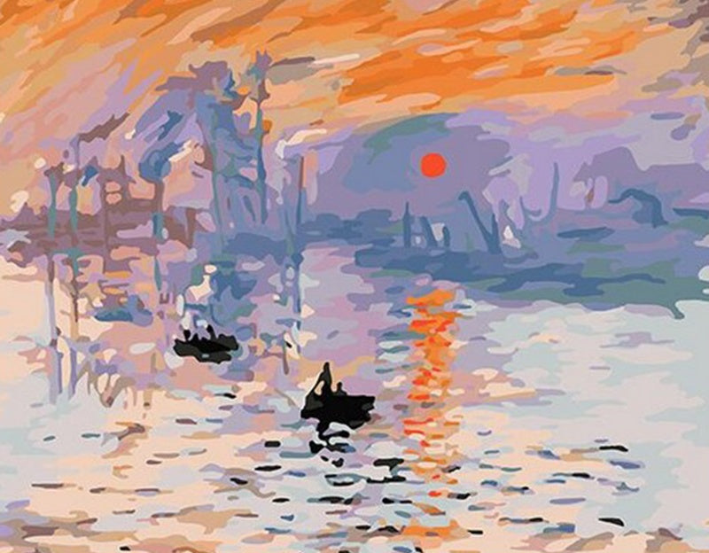 Impression de Lumière Bateau Peinture par Numéros