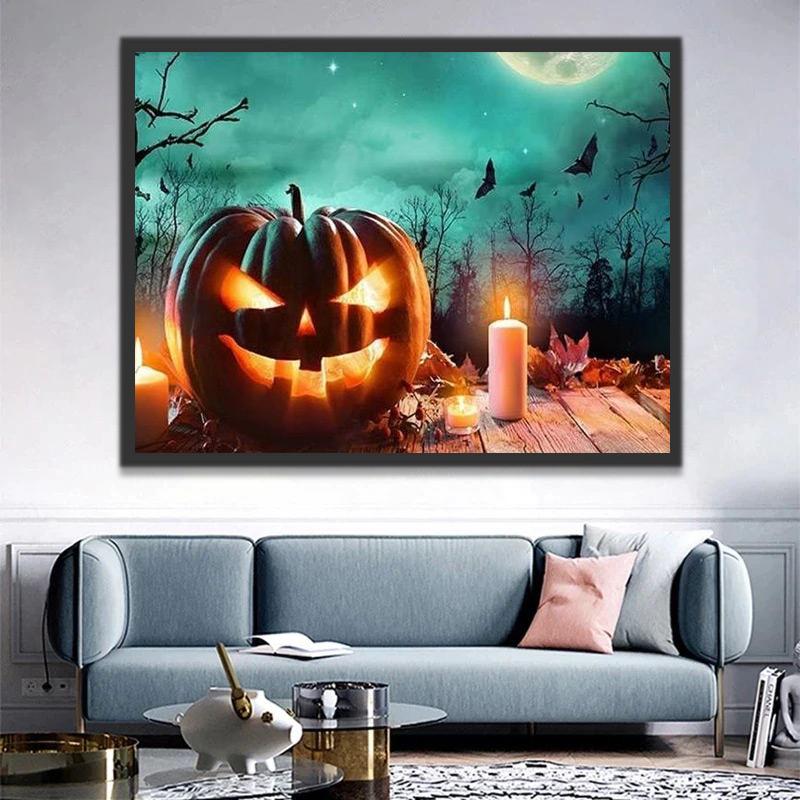 Jack-o'-lantern Peinture par Numéros