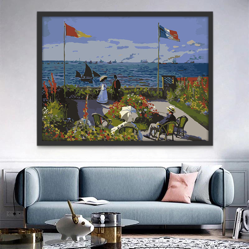 Jardin à Sainte-Adresse Peinture par Numéros