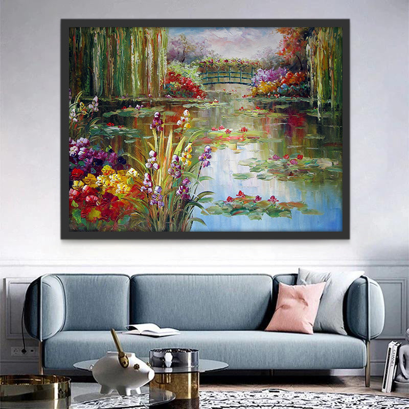 Jardin de Nymphéas Peinture par Numéros