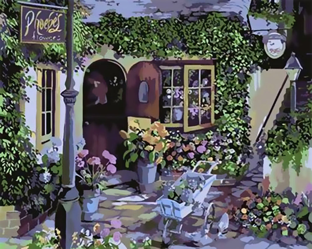 Jardin Maison Peinture par Numéros