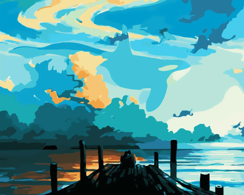 Jetée Peinture par Numéros