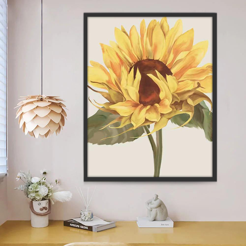 Joli Tournesol Enorme Peinture par Numéros