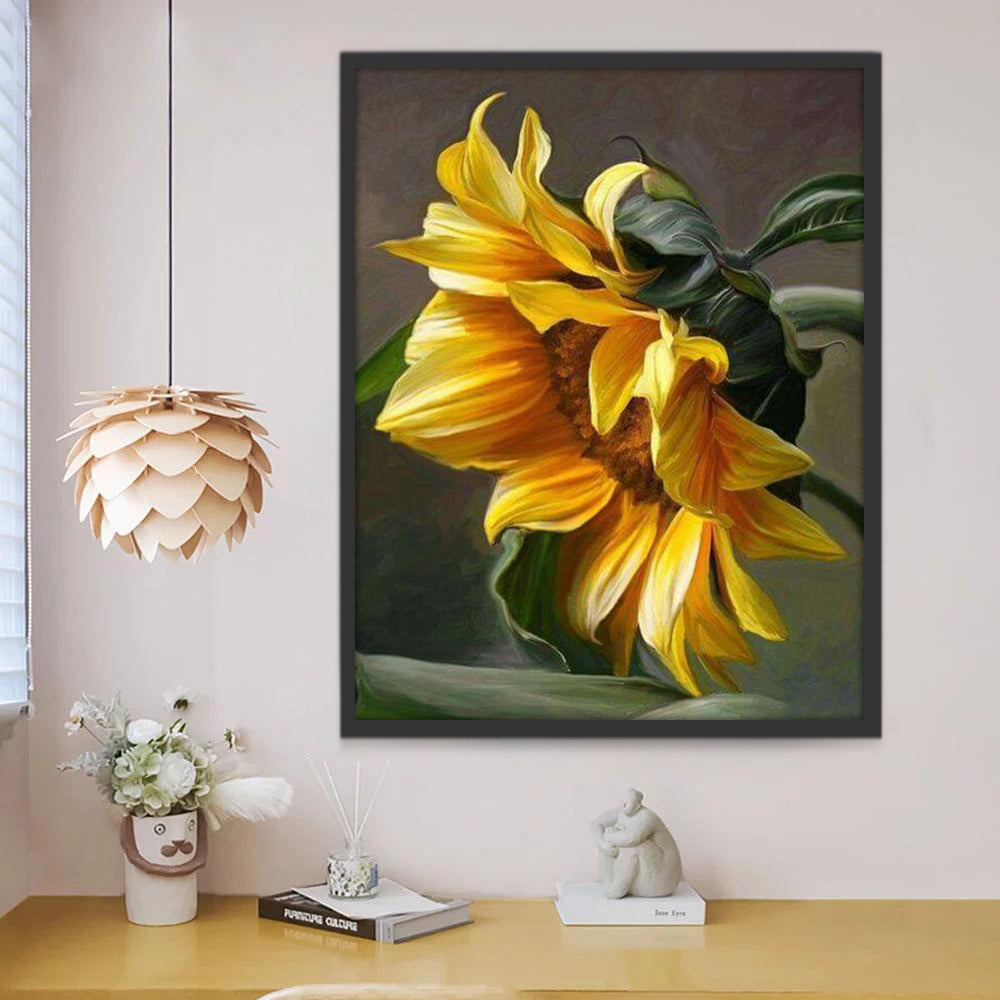 Joli Tournesol Peinture par Numéros