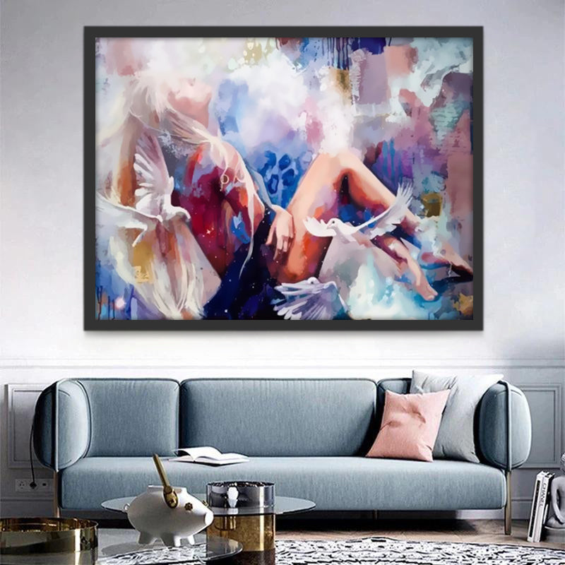Jolie Femme Peinture par Numéros