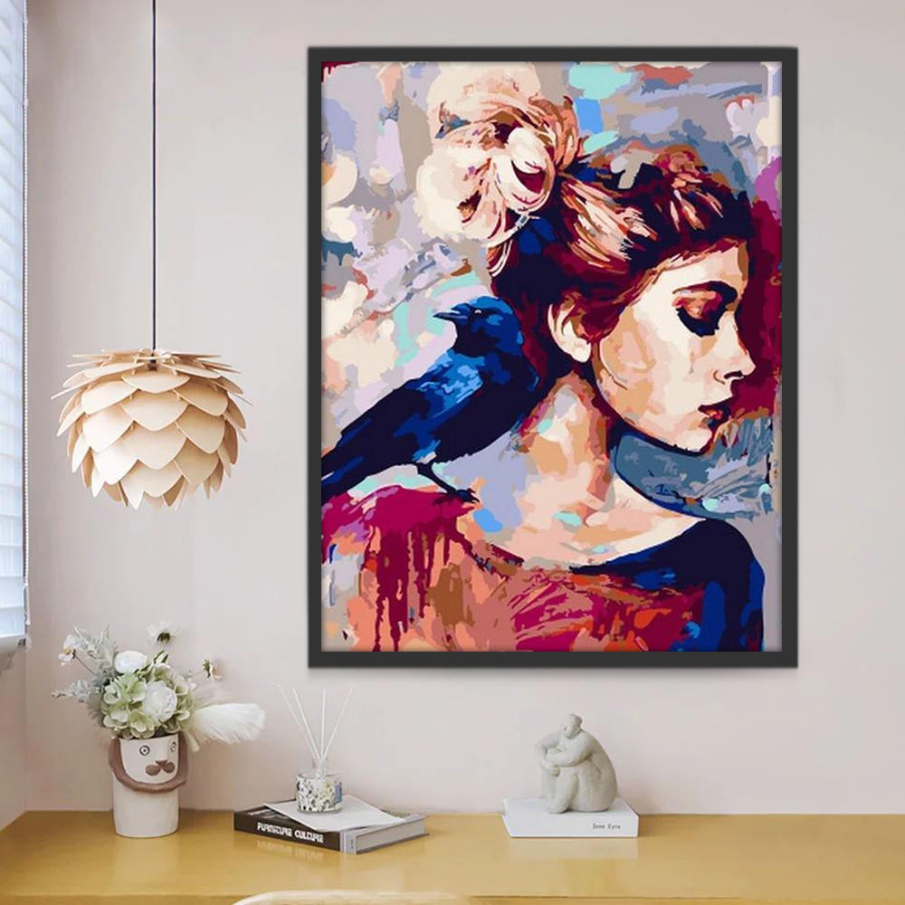 Jolie Femme Peinture par Numéros