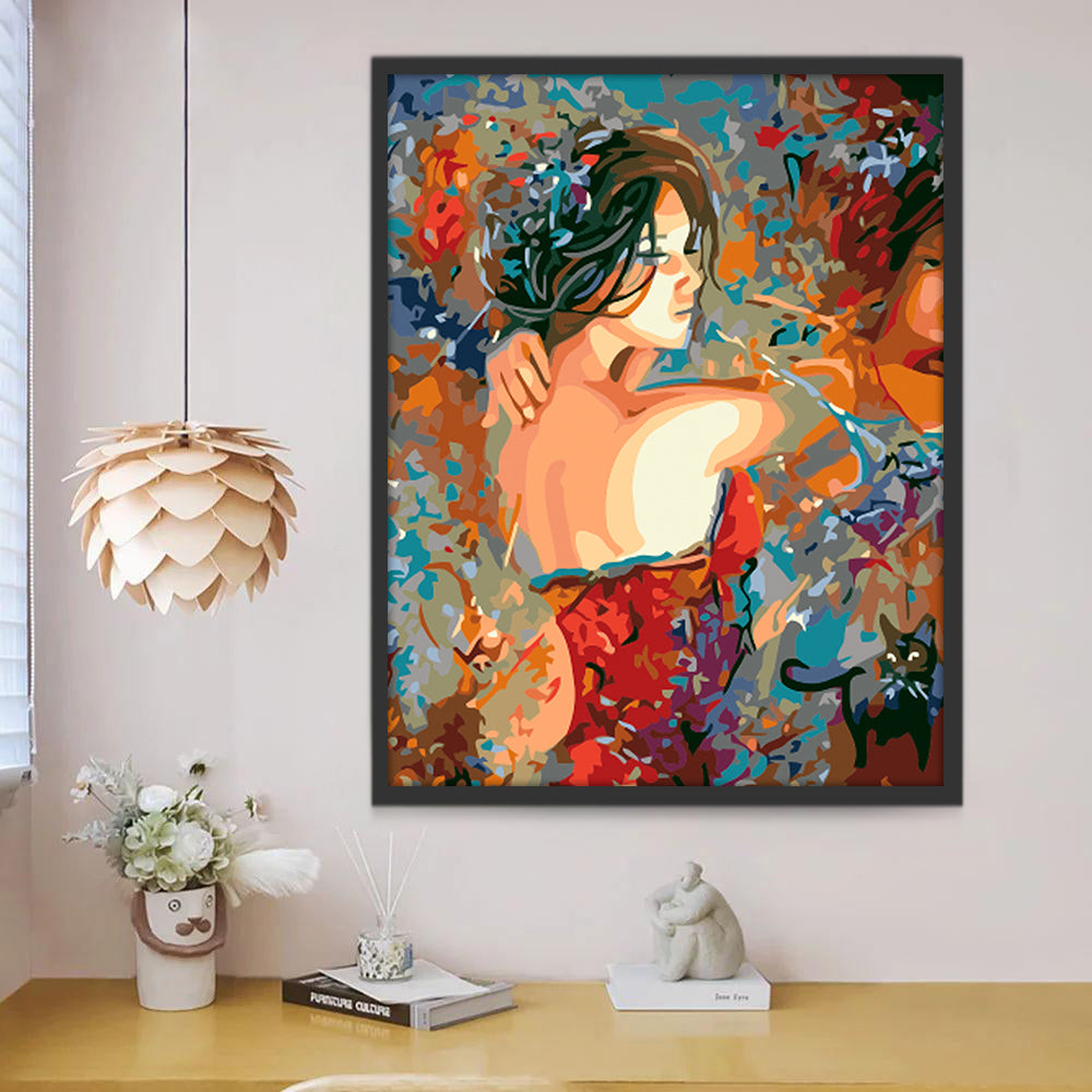 Jolie Femme Peinture par Numéros