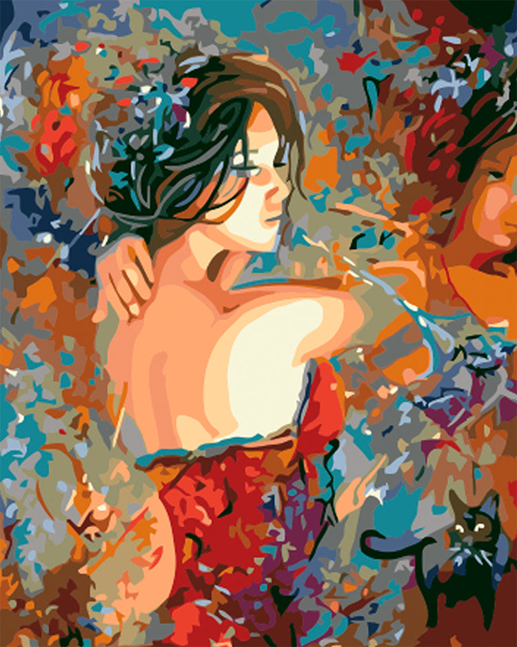 Jolie Femme Peinture par Numéros