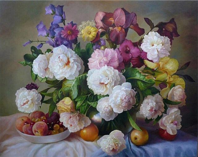 Jolies Plantes Fleurs Peinture par Numéros