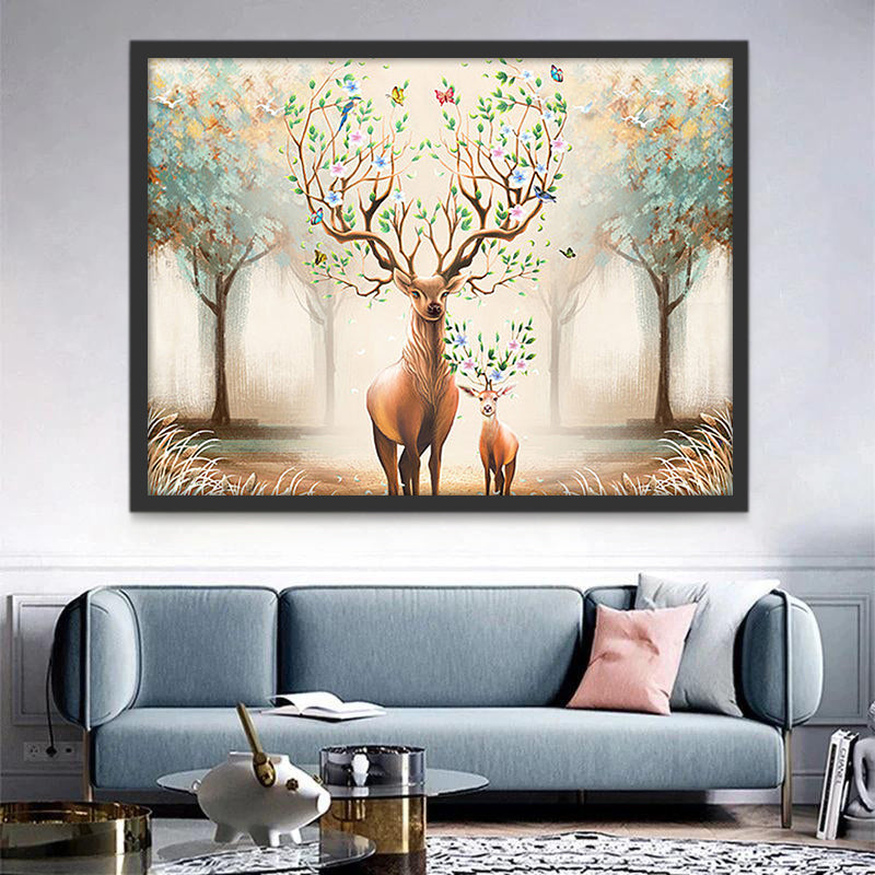 Jolis Cerfs Peinture par Numéros