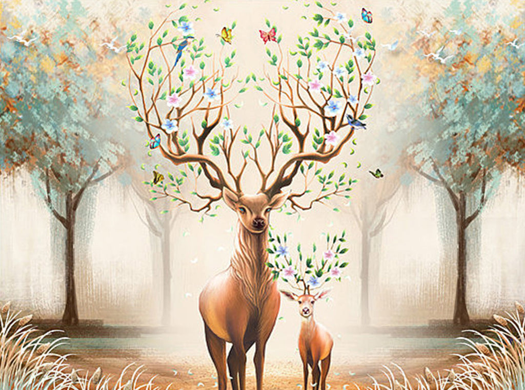Jolis Cerfs Peinture par Numéros