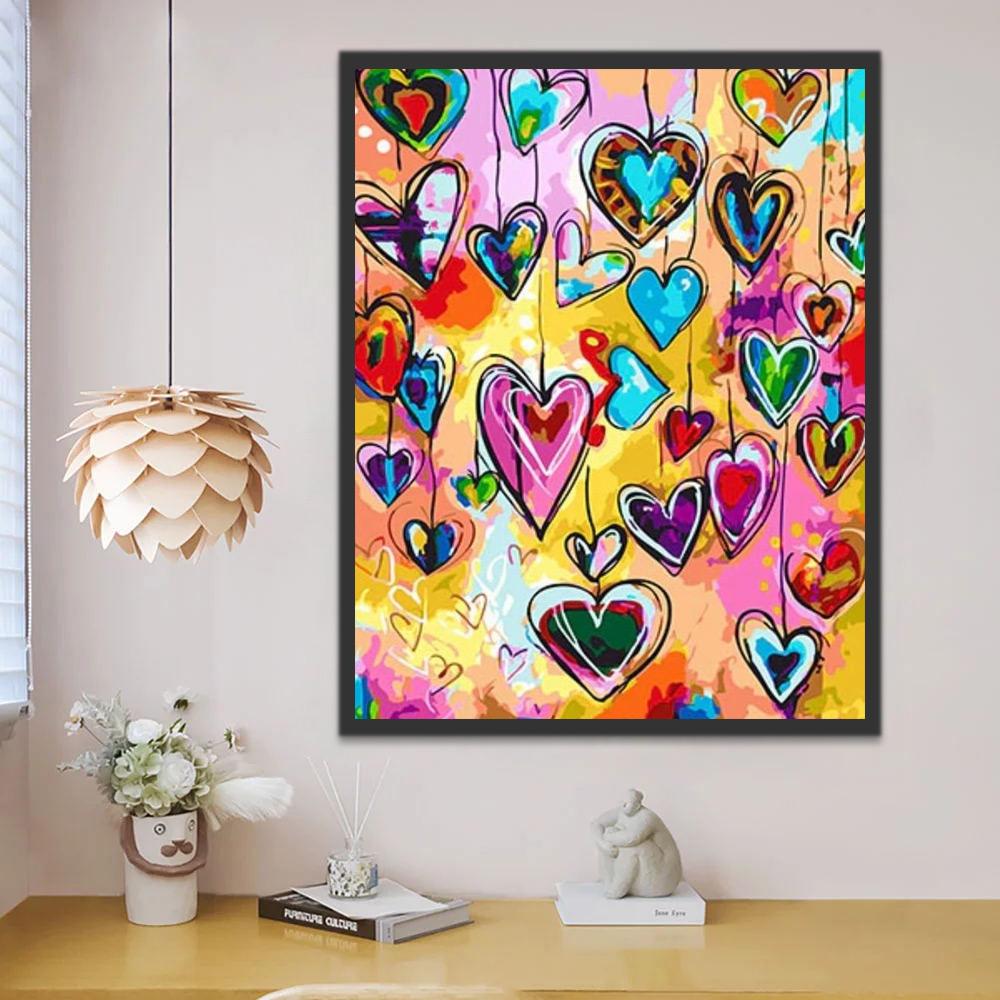 Jolis Coeurs Peinture par Numéros