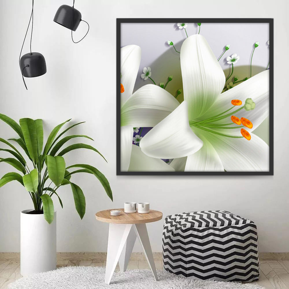 Jolis Lis Fleur Peinture par Numéros