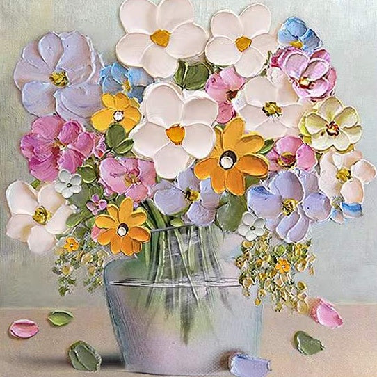 Jolis Petites Fleurs Peinture par Numéros