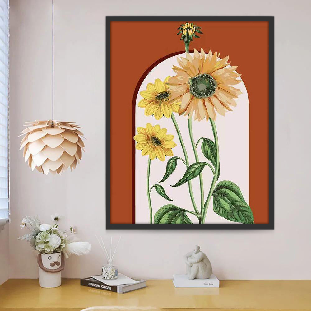 Jolis Tournesols Peinture par Numéros