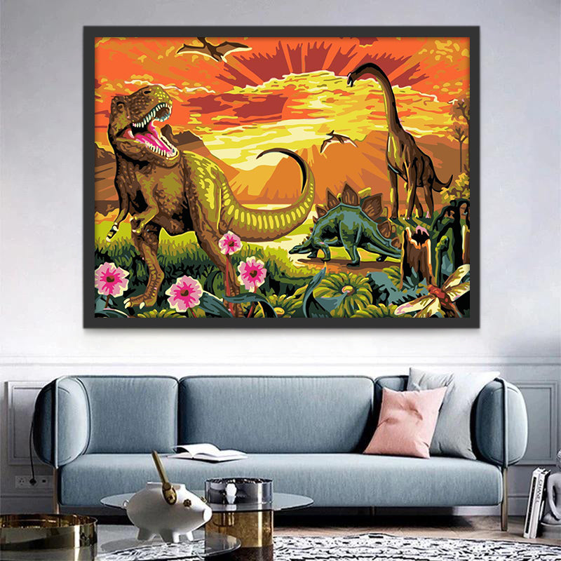 Jurassique Peinture par Numéros