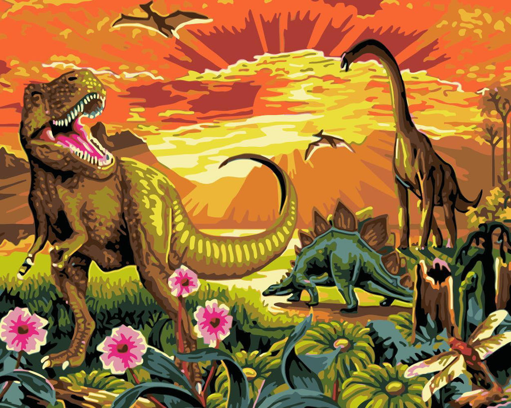 Jurassique Peinture par Numéros