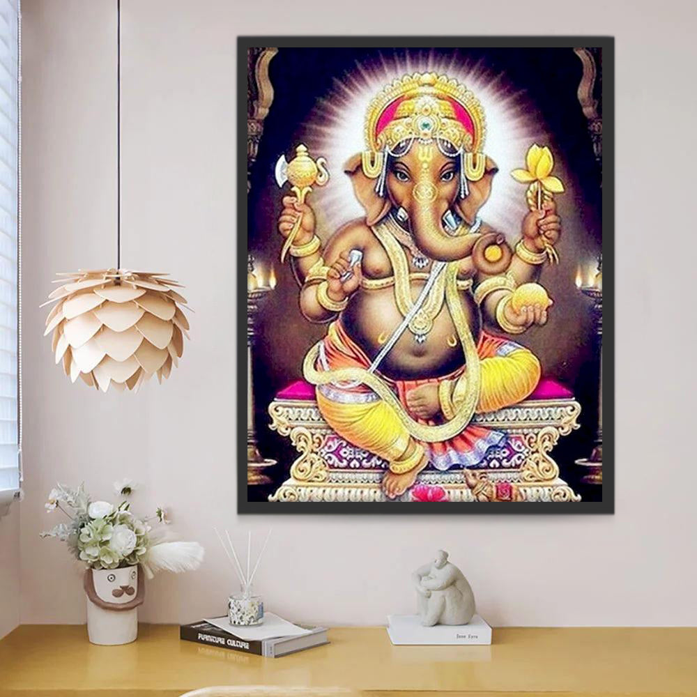 La divinité Ganesh Peinture par Numéros