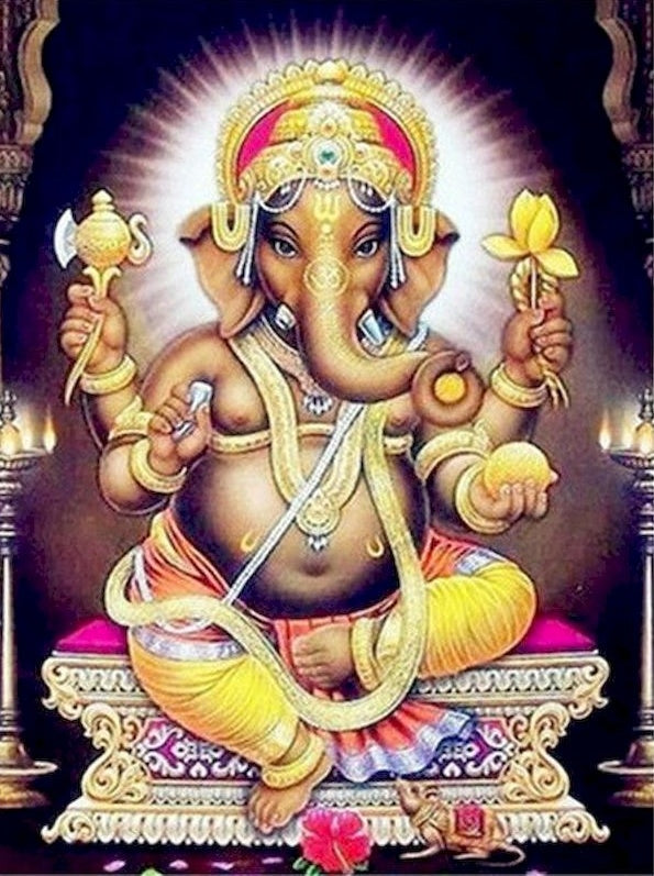 La divinité Ganesh Peinture par Numéros