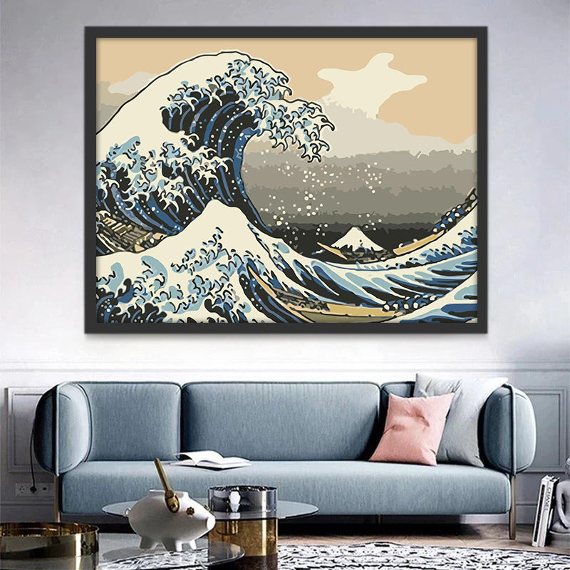 La Grande Vague de Kanagawa Peinture par Numéros