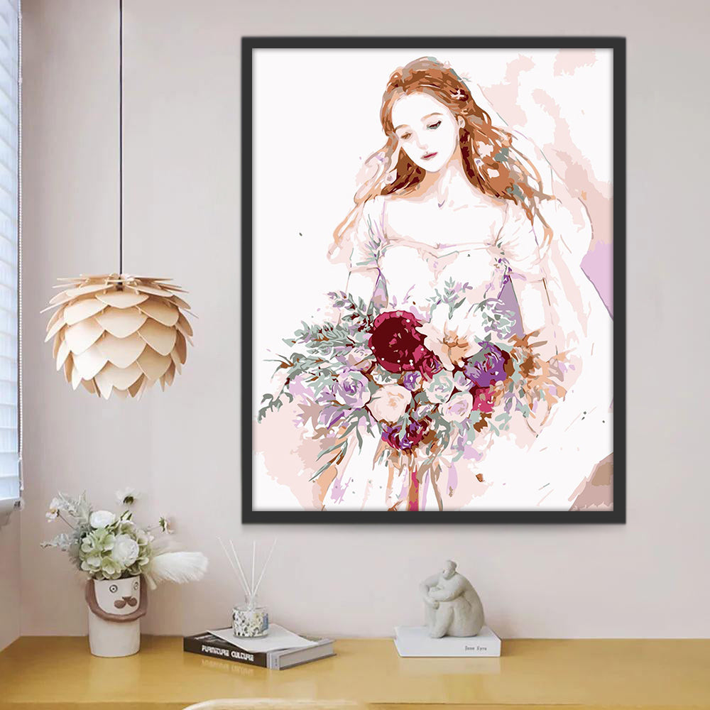 La mariée Peinture par Numéros