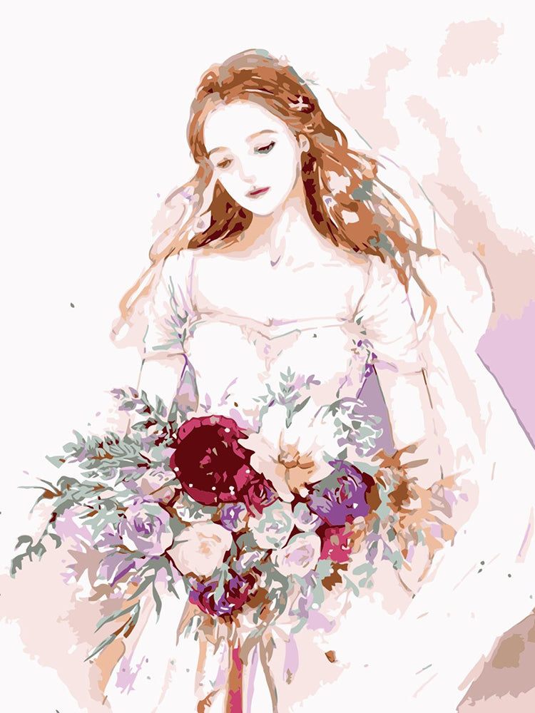 La mariée Peinture par Numéros