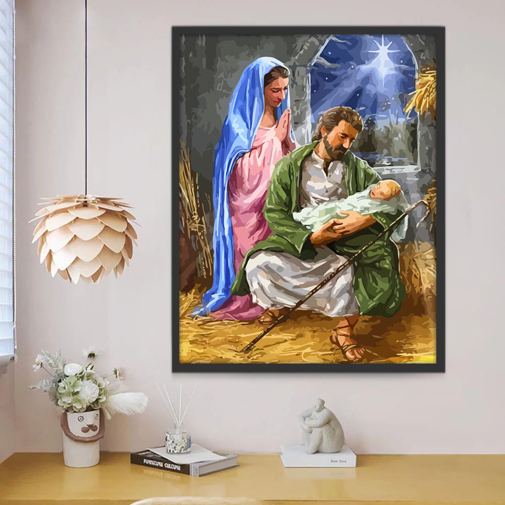 La naissance du Saint Peinture par Numéros