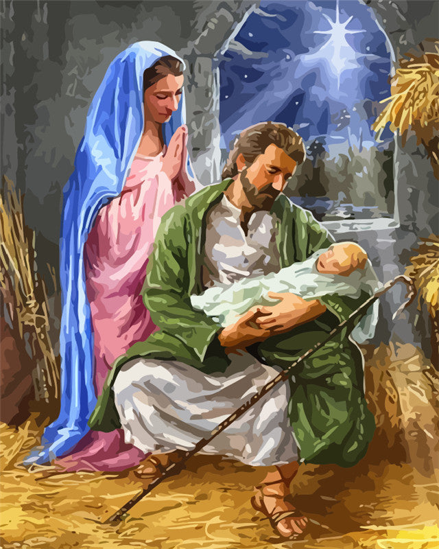 La naissance du Saint Peinture par Numéros