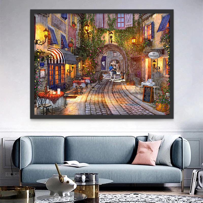 La Promenade Française Peinture par Numéros