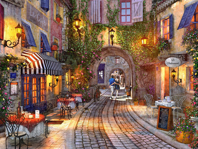 La Promenade Française Peinture par Numéros