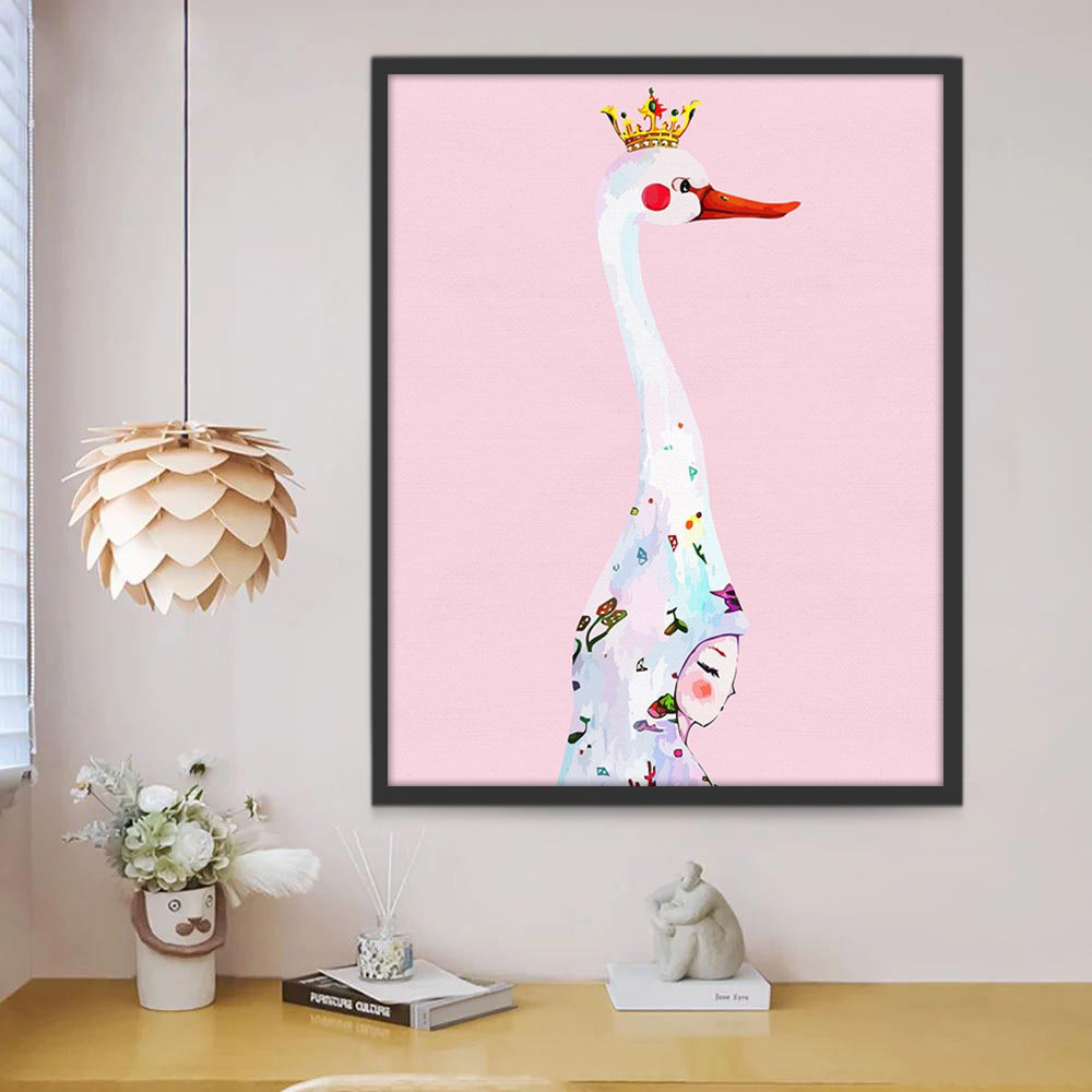 La Reine de Cygne Peinture par Numéros