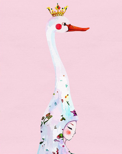 La Reine de Cygne Peinture par Numéros