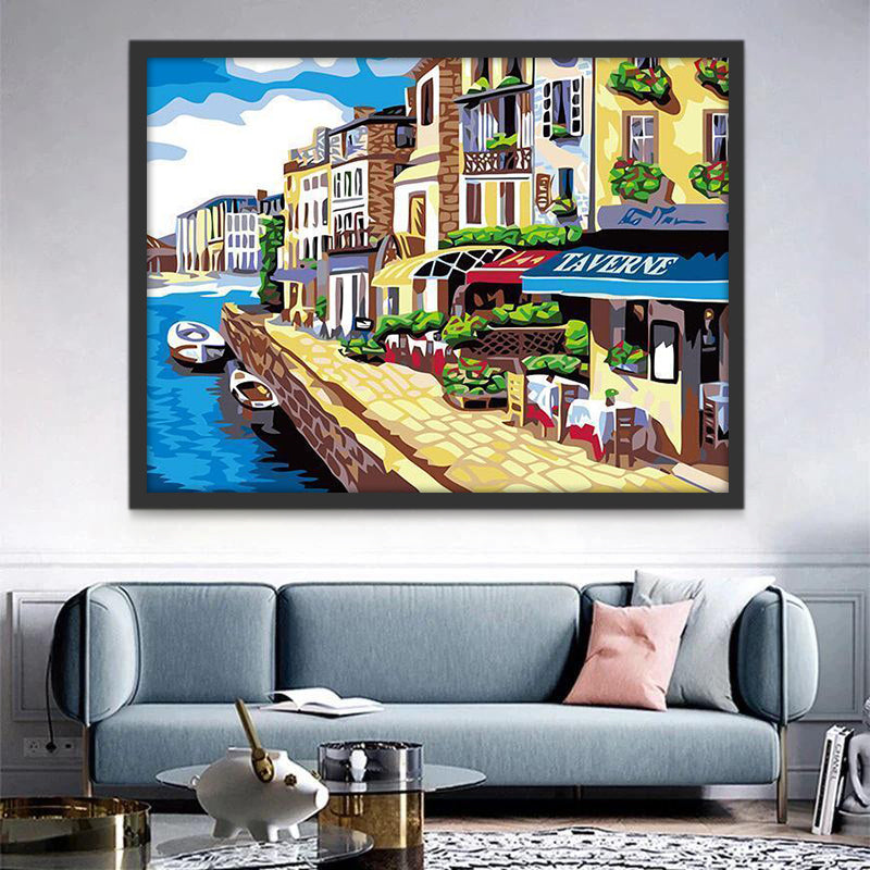 La Seine à Paris Peinture par Numéros