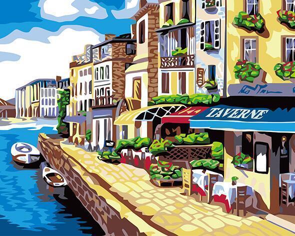 La Seine à Paris Peinture par Numéros