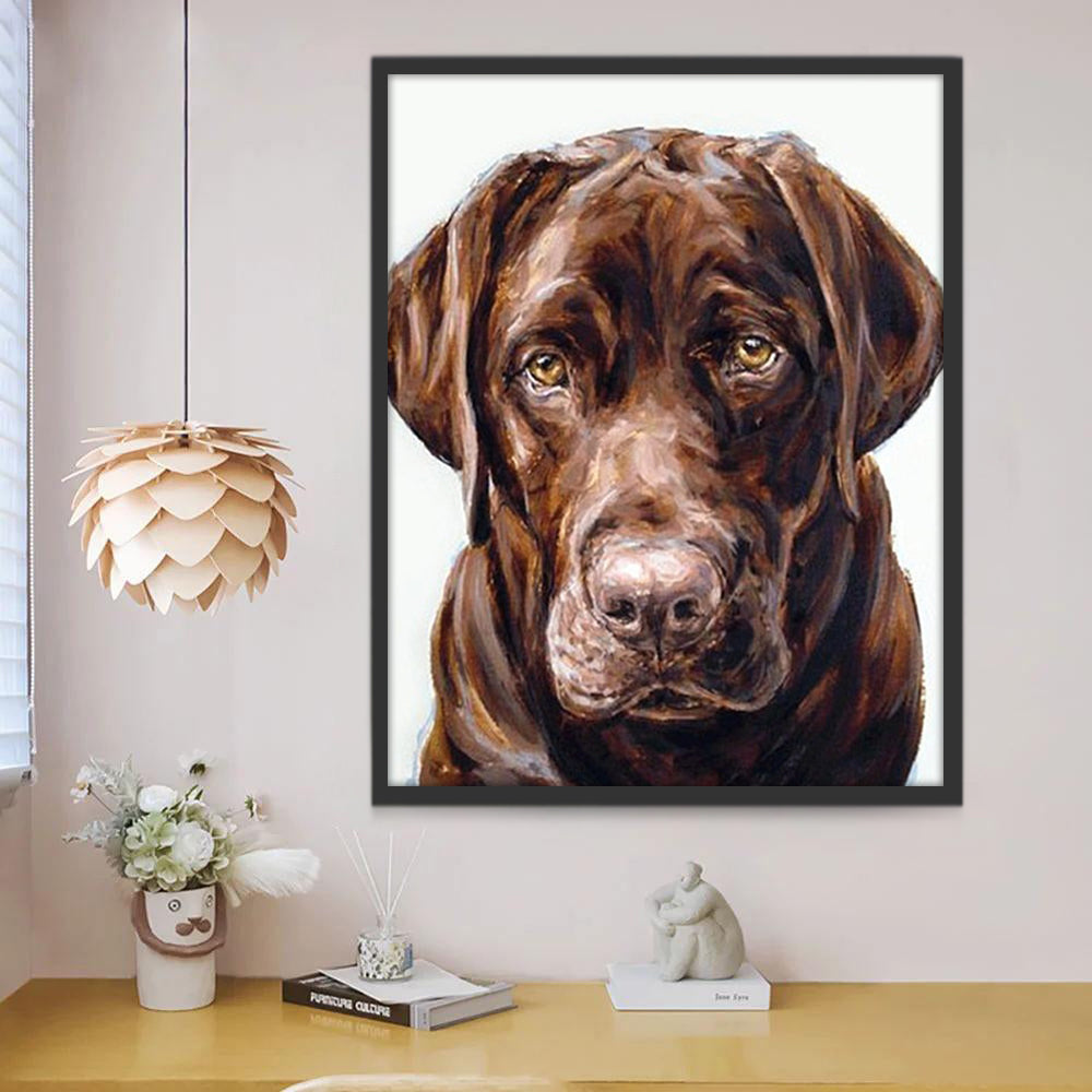 Labrador Brun Peinture par Numéros