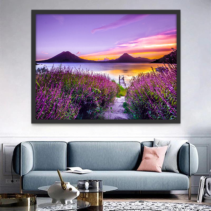 Lac Atitlán Peinture par Numéros