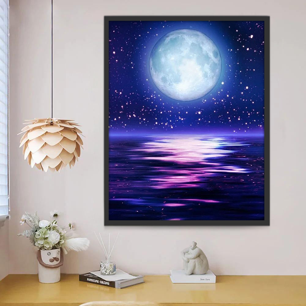 Lac de Lune Peinture par Numéros