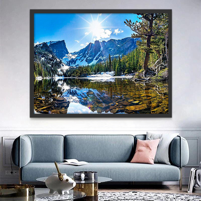 Lac Émeraude Peinture par Numéros