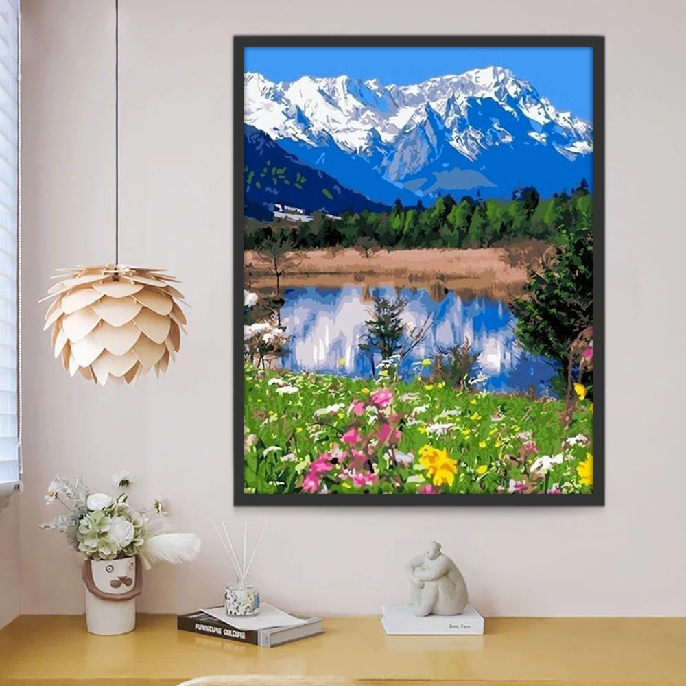 Lac et Montagnes Peinture par Numéros PBNNATL329