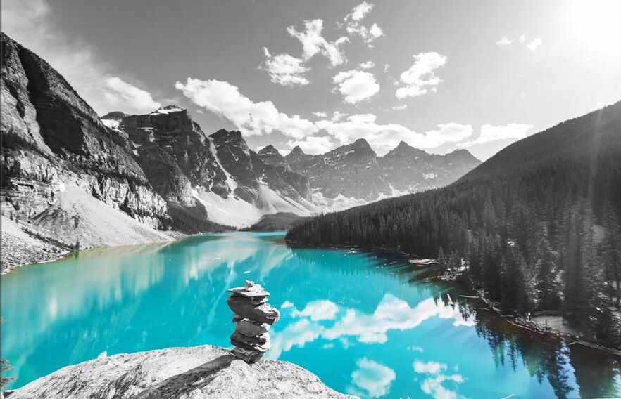 Lac Moraine Peinture par Numéros
