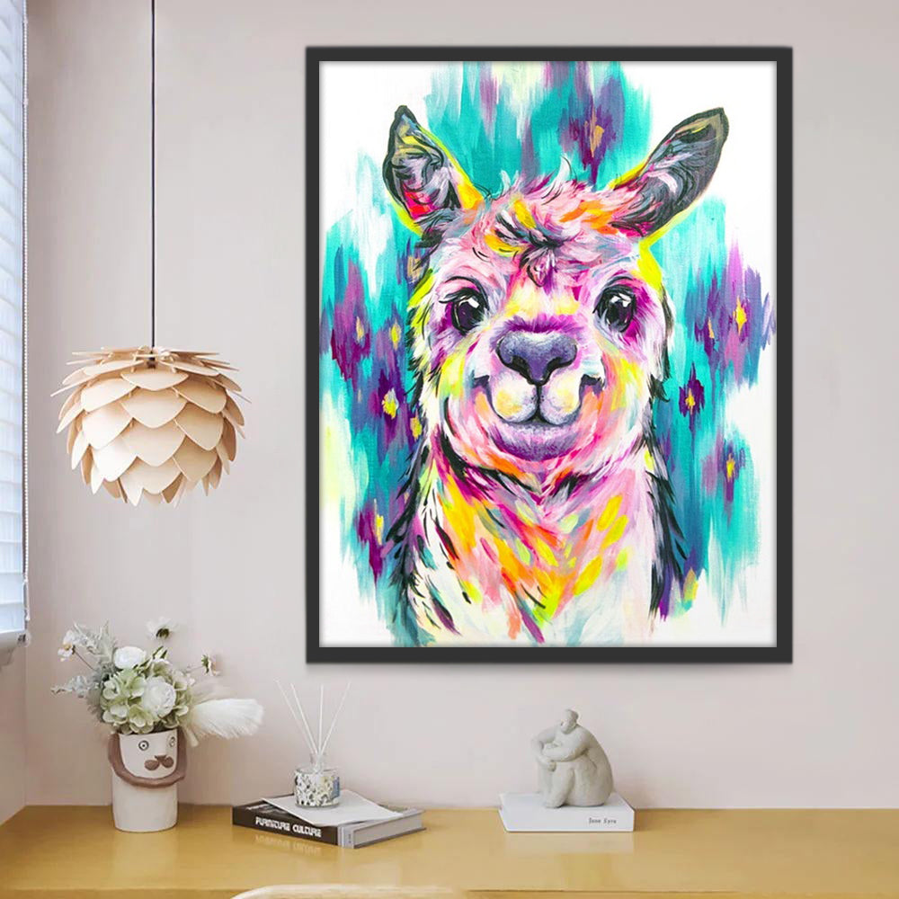 Lama Coloré Peinture par Numéros