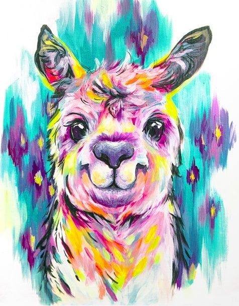 Lama Coloré Peinture par Numéros