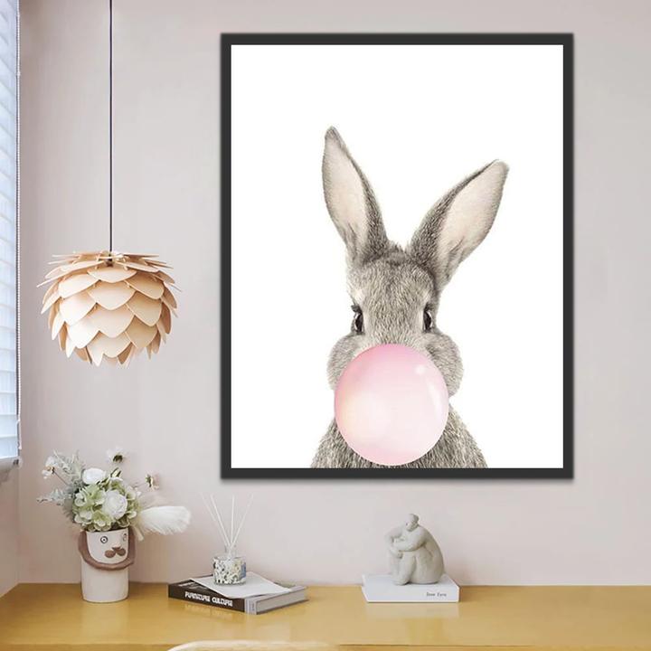 Lapin et Ballon Peinture par Numéros