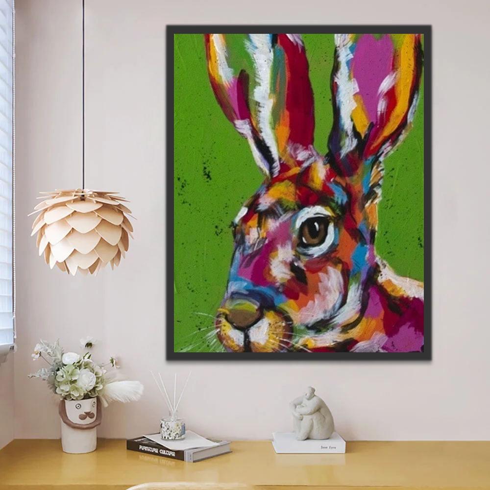 Lapin Multicolore Peinture par Numéros