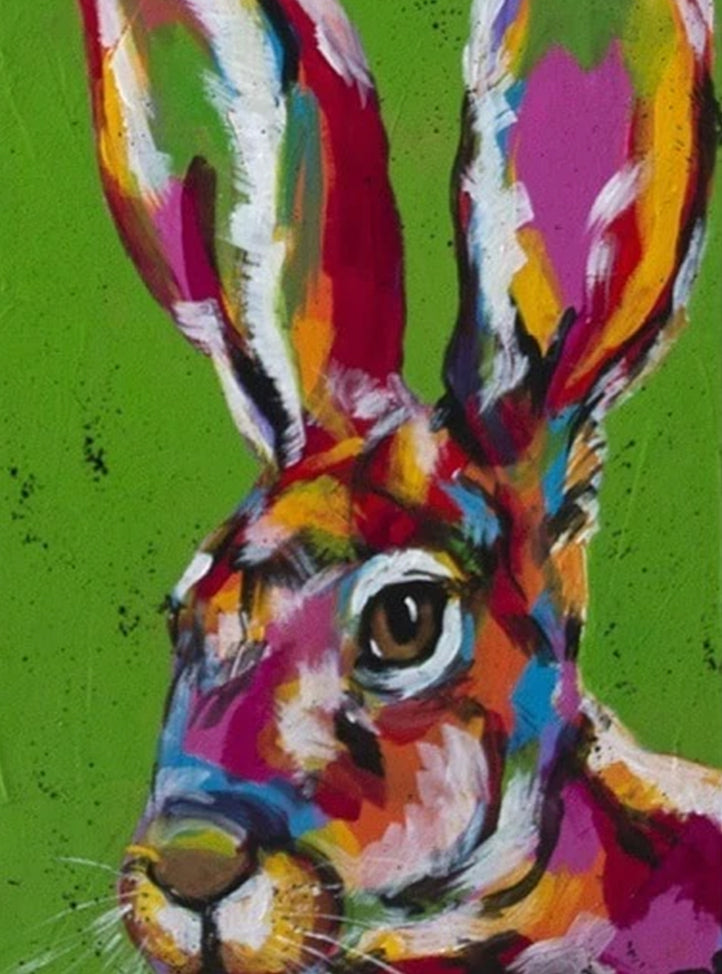 Lapin Multicolore Peinture par Numéros