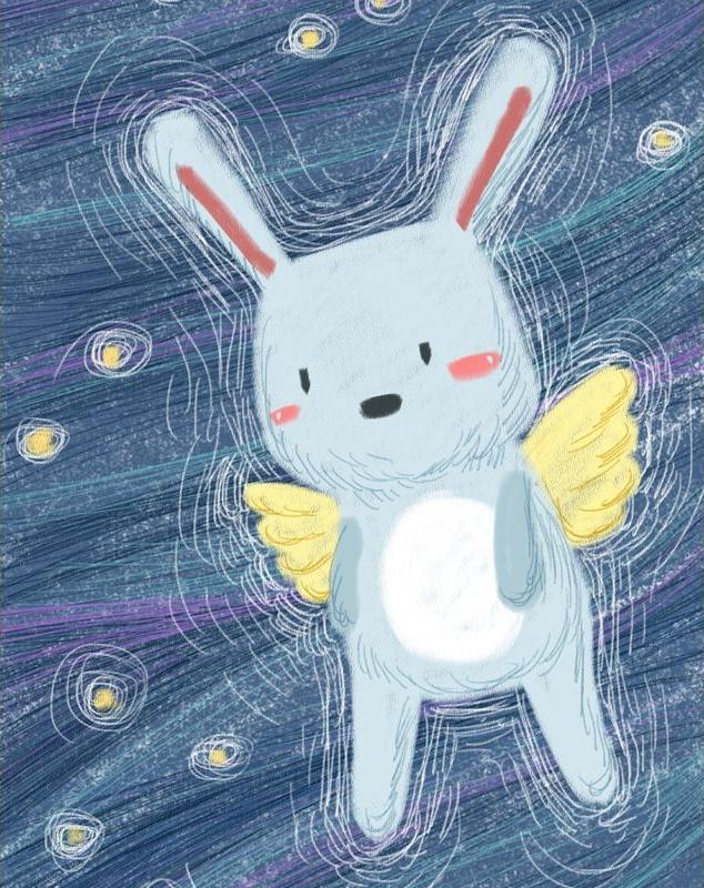 Lapin Volant Peinture par Numéros