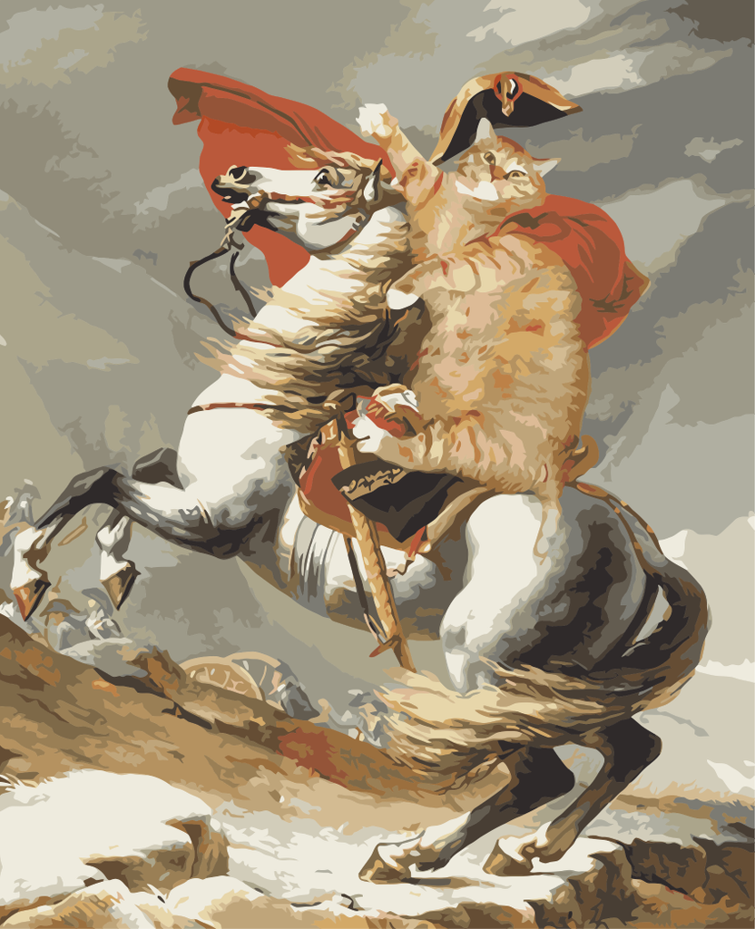 Le Chat Napoléon Peinture par Numéros