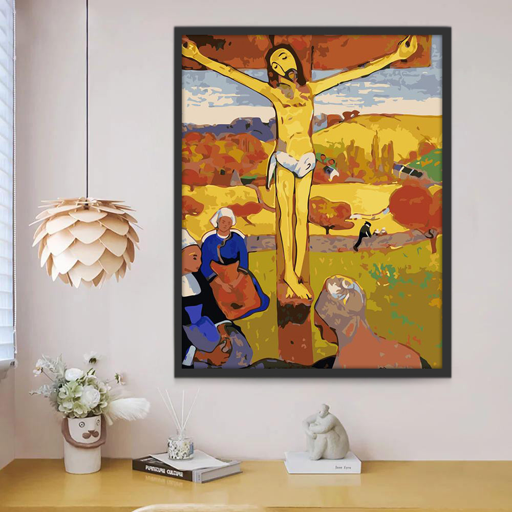 Le Christ Jaune Peinture par Numéros