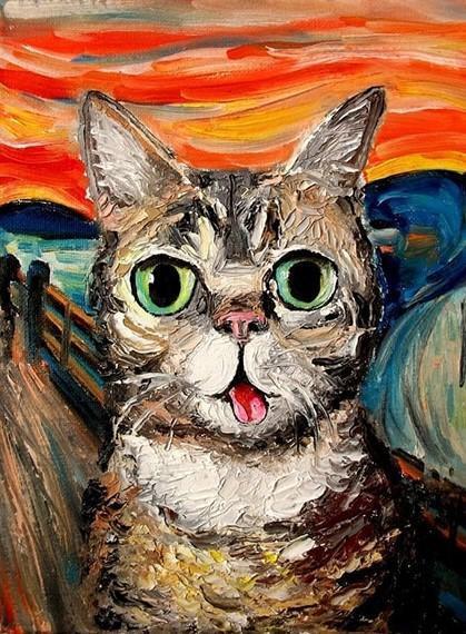 Le Cri Chat Peinture par Numéros
