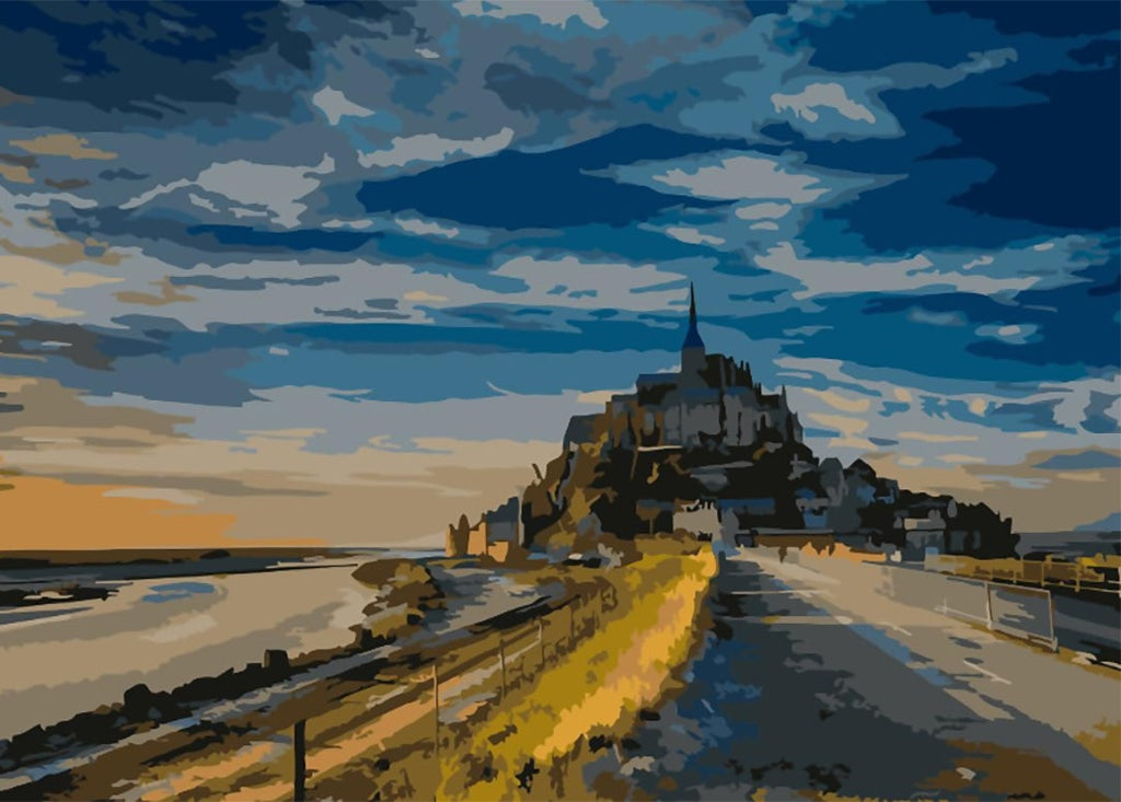 Le Mont-Saint-Michel Peinture par Numéros